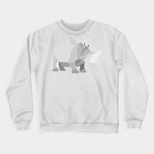 origami made rhino Crewneck Sweatshirt